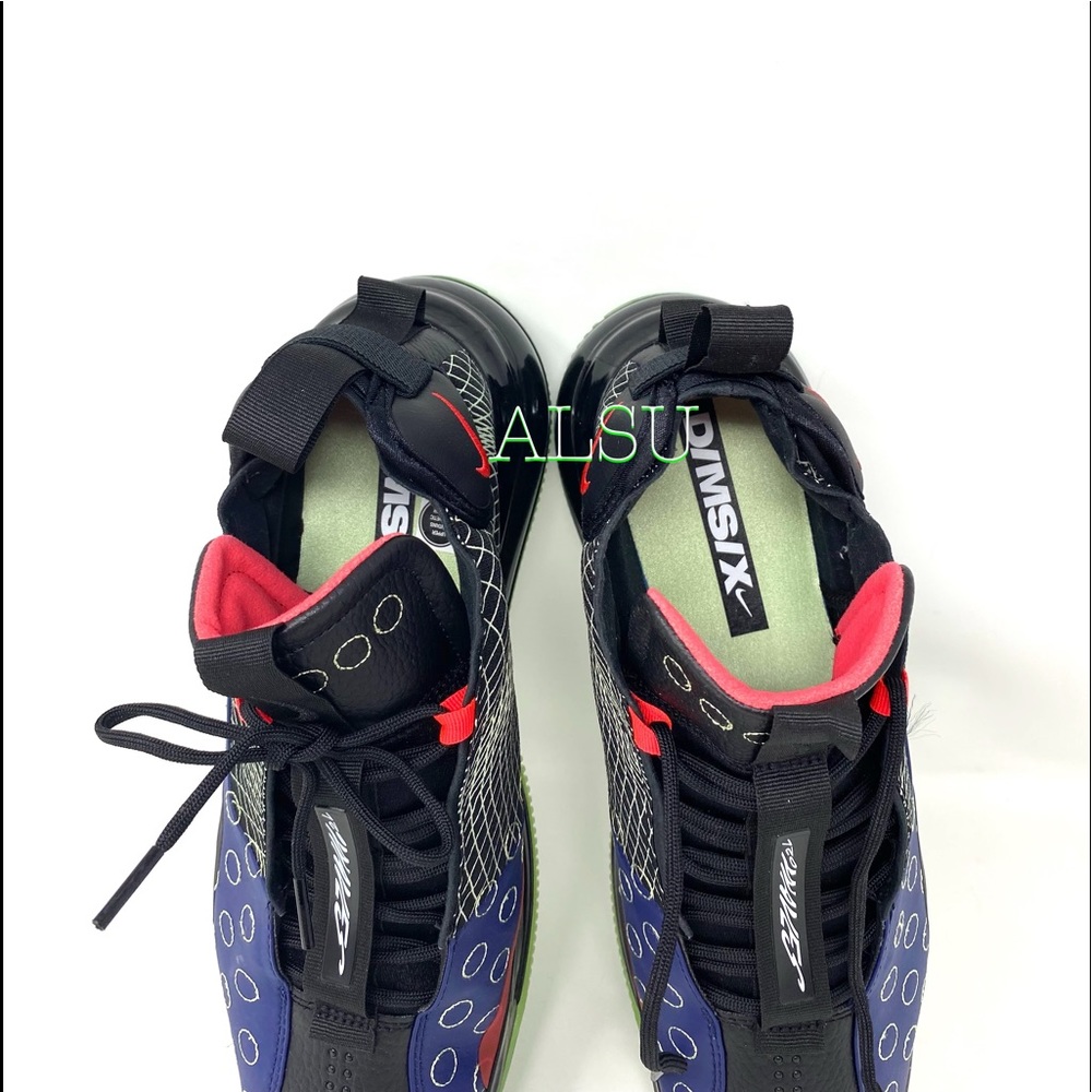 Nike Air Max 720 Waves Leather Blue Mens Sneakers - Picture 8 of 12